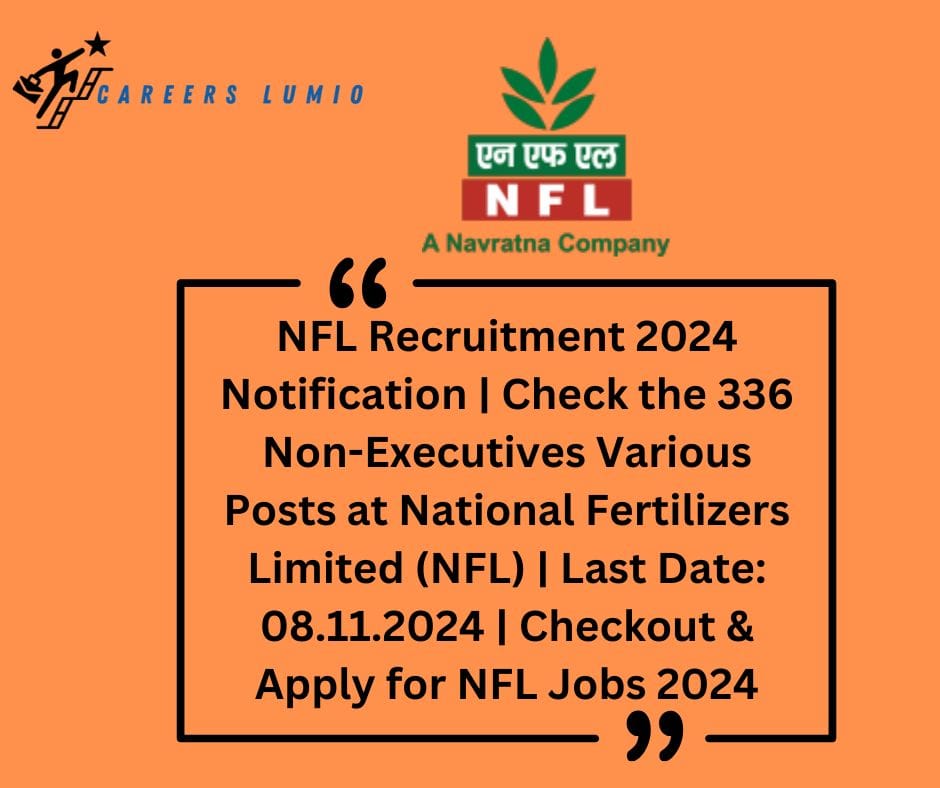 NFL Recruitment 2024 Notification