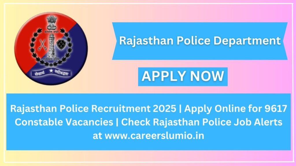 Rajasthan Police Recruitment 2025