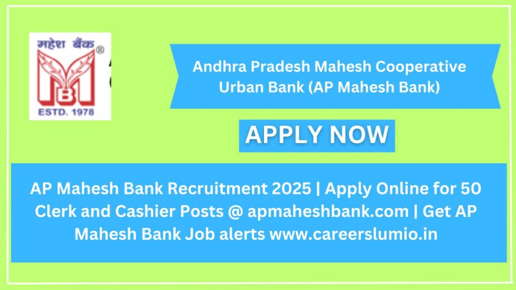AP Mahesh Bank Recruitment 2025