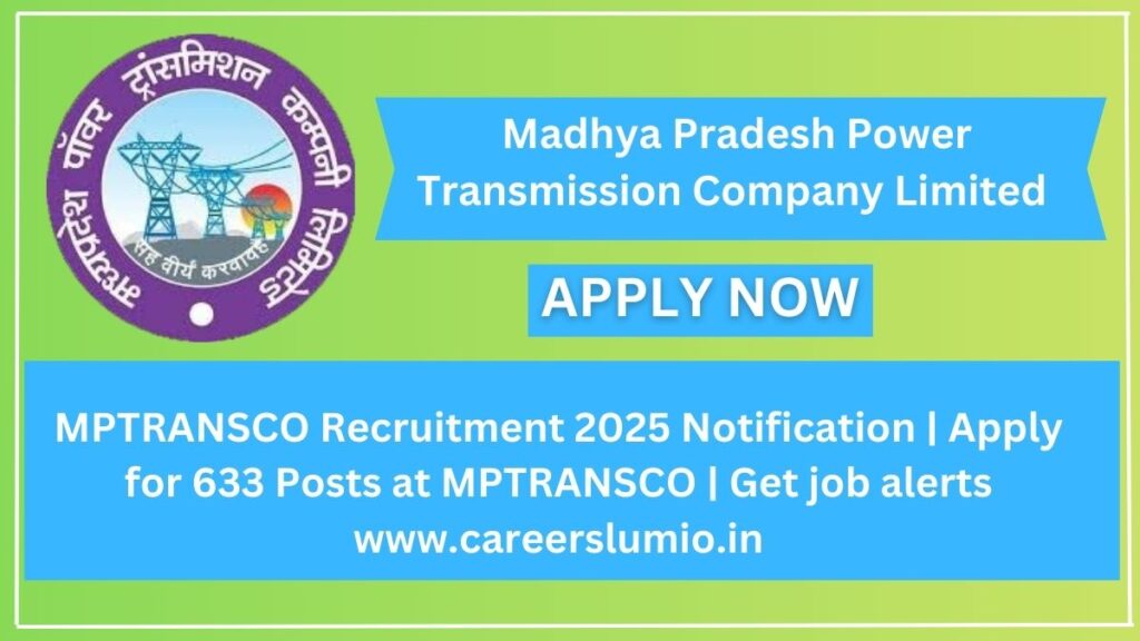 MPTRANSCO Recruitment 2025 Notification