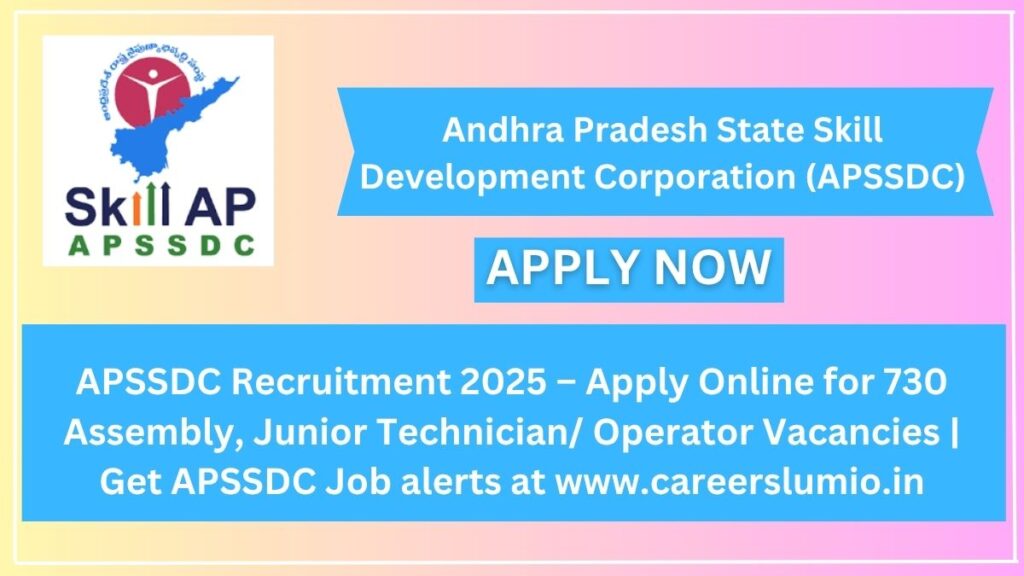 APSSDC Recruitment 2025