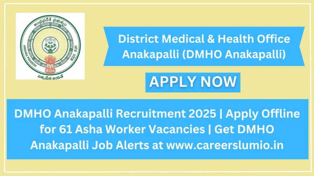 DMHO Anakapalli Recruitment 2025